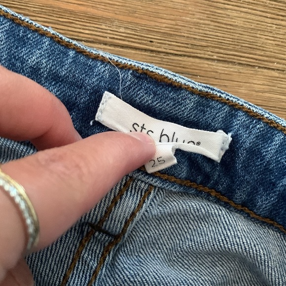 High Waist Denim Shorts Light Wash STS Blue - Picture 4 of 5